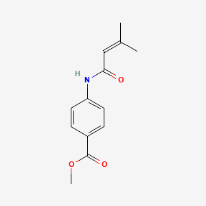 molecular formula C13H15NO3 B5643365 Methyl 4-(3-methylbut-2-enoylamino)benzoate 