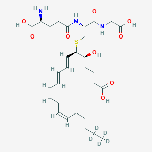 molecular formula C30H47N3O9S B564337 Leukotriene C4-d5 