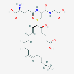 molecular formula C30H42D5N3O9S B564337 Leukotriene C4-d5 CAS No. 1441421-73-3