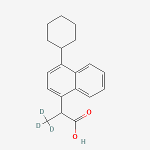 molecular formula C19H22O2 B564339 Vedaprofen-d3 CAS No. 1185054-34-5