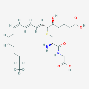 molecular formula C25H40N2O6S B564346 Leukotriene D4-d5 