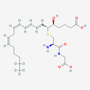 molecular formula C25H35D5N2O6S B564346 Leukotriene D4-d5 CAS No. 1240398-17-7