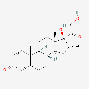 molecular formula C22H30O4 B564353 16-Methylpregna-1,4-diene-17,21-diol-3,20-dione CAS No. 19784-87-3