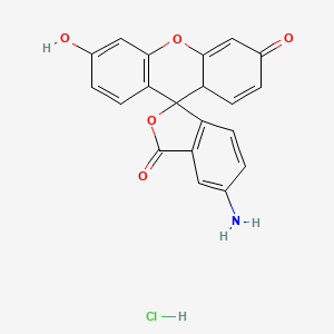 molecular formula C20H14ClNO5 B564361 Fluoresceinamine Hydrochloride Isomer 1 CAS No. 53360-53-5