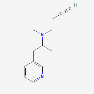 molecular formula C13H18N2 B564369 N-Methyl-N-[1-(pyridin-3-yl)propan-2-yl]but-3-yn-1-amine CAS No. 1076199-37-5