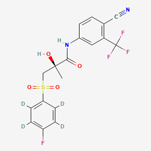 molecular formula C18H14F4N2O4S B564370 (R)-Bicalutamide-d4 CAS No. 1217826-87-3