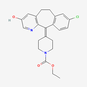 molecular formula C22H23ClN2O3 B564386 3-Hydroxy Loratadine CAS No. 183483-15-0