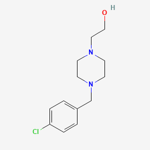 molecular formula C13H19ClN2O B5643877 2-(4-(4-Chlorobenzyl)piperazin-1-yl)ethan-1-ol 