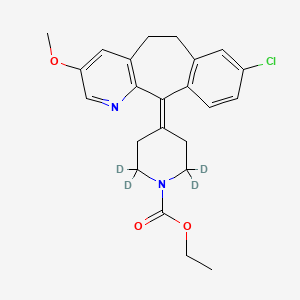 molecular formula C23H25ClN2O3 B564388 3-Methoxy Loratadine-d4 CAS No. 1189501-87-8