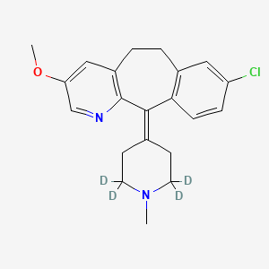 molecular formula C21H23ClN2O B564389 3-Methoxy-N-methyldesloratadine-d4 CAS No. 1189445-21-3