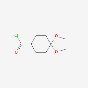 molecular formula C9H13ClO3 B564397 1,4-Dioxaspiro[4.5]decane-8-carbonyl chloride CAS No. 100860-80-8