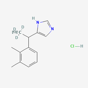 molecular formula C13H17ClN2 B564401 Medetomidine-13C,d3 Hydrochloride CAS No. 1216630-06-6