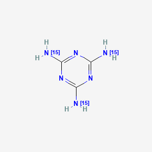 molecular formula C3H6N6 B564402 Melamine-15N3 CAS No. 287476-11-3