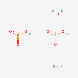 molecular formula H4MnO7P2+2 B564406 Manganese(2+);phosphenic acid;hydrate CAS No. 109135-78-6