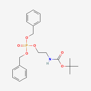 molecular formula C21H28NO6P B564410 Boc-ethanolamine Dibenzylphosphate CAS No. 1076199-25-1