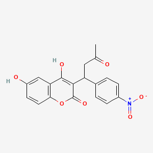 molecular formula C19H15NO7 B564415 rac 6-Hydroxy Acenocoumarol CAS No. 64180-13-8