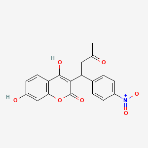 molecular formula C19H15NO7 B564416 rac 7-Hydroxy Acenocoumarol CAS No. 64180-12-7