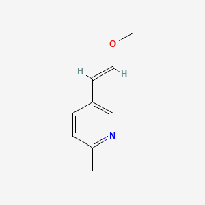 molecular formula C9H11NO B564422 (E)-5-(2-methoxyvinyl)-2-methylpyridine CAS No. 102878-29-5