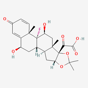 molecular formula C24H29FO8 B564424 6-Hydroxy-21-oic triamcinolone acetonide CAS No. 68263-02-5