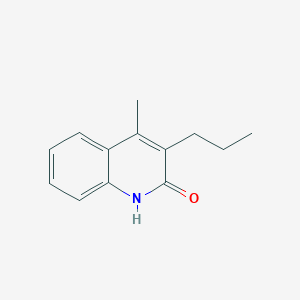 molecular formula C13H15NO B5644251 4-Methyl-3-propylquinolin-2-ol 