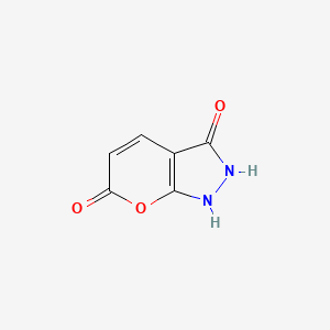 molecular formula C6H4N2O3 B564429 1,2-Dihydropyrano[2,3-c]pyrazole-3,6-dione CAS No. 104615-92-1
