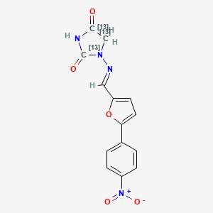 molecular formula C14H10N4O5 B564431 Dantrolene-13C3 CAS No. 1185234-99-4