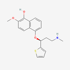 molecular formula C19H21NO3S B564432 5-Hydroxy-6-methoxy Duloxetine CAS No. 741693-79-8