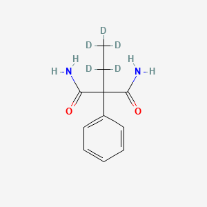 molecular formula C11H14N2O2 B564440 2-Ethyl-2-phenylmalonamide-d5 