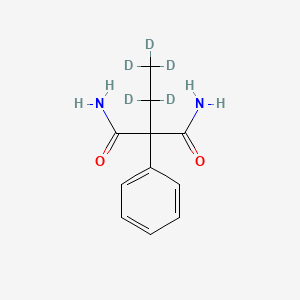 molecular formula C11H14N2O2 B564440 2-乙基-2-苯基丙二酰胺-d5 CAS No. 1215398-95-0