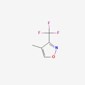 molecular formula C5H4F3NO B564447 4-Methyl-3-(trifluoromethyl)isoxazole CAS No. 110234-72-5