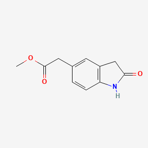 molecular formula C11H11NO3 B564448 Methyl 2-(2-oxoindolin-5-YL)acetate CAS No. 109737-05-5