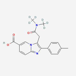 molecular formula C19H19N3O3 B564450 Zolpidem-d6 6-Carboxylic Acid CAS No. 1190014-62-0