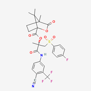 molecular formula C28H26F4N2O7S B564453 (S)-Bicalutamide (1S)-Camphanic Acid Ester CAS No. 1217519-01-1