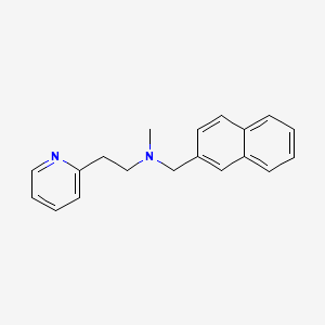 molecular formula C19H20N2 B5644646 N-methyl-N-(naphthalen-2-ylmethyl)-2-pyridin-2-ylethanamine 