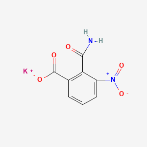 molecular formula C8H5KN2O5 B564466 2-(Aminocarbonyl)-3-nitrobenzoic Acid Potassium Salt CAS No. 943522-94-9