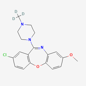 molecular formula C19H20ClN3O2 B564468 8-Methoxy Loxapine-d3 CAS No. 1189647-48-0