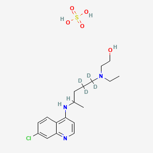 molecular formula C18H28ClN3O5S B564477 Hydroxychloroquine-d4 Sulfate CAS No. 1216432-56-2