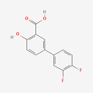 molecular formula C13H8F2O3 B564485 3',4'-二氟-4-羟基-[1,1'-联苯]-3-羧酸 CAS No. 887576-75-2