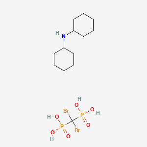 B564491 (Dibromomethylene)bisphosphonic acid N-cyclohexylcyclohexanamine CAS No. 121151-61-9