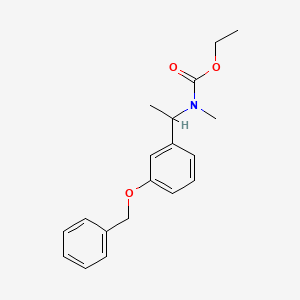 N-[1-(3'-Benzyloxyphenyl)ethyl]-N-methyl-O-ethylcarbamate