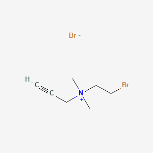 molecular formula C7H13Br2N B564507 N-(2-Bromoethyl)-N,N-dimethyl-2-propyn-1-aminium bromide CAS No. 911678-16-5