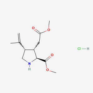 molecular formula C12H20ClNO4 B564512 Kainic acid dimethyl ester hydrochloride CAS No. 108365-31-7
