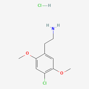 molecular formula C10H15Cl2NO2 B564523 2,5-DIMETHOXY-4-CHLOROPHENETHYLAMINE HYDROCHLORIDE CAS No. 88441-15-0