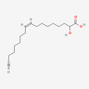 molecular formula C18H30O3 B564529 (cis-9)-2-Hydroxyoctadecen-17-ynoic Acid CAS No. 1159977-43-1