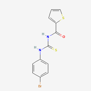 molecular formula C12H9BrN2OS2 B5645386 N-[(4-bromophenyl)carbamothioyl]thiophene-2-carboxamide CAS No. 6351-24-2