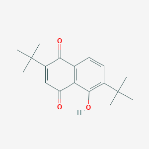 molecular formula C18H22O3 B5645450 2,6-DI-TERT-BUTYL-5-HYDROXY-1,4-DIHYDRONAPHTHALENE-1,4-DIONE 