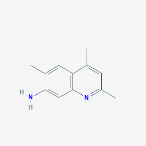 molecular formula C12H14N2 B056455 7-Amino-2,4,6-trimethylquinoline CAS No. 122349-91-1