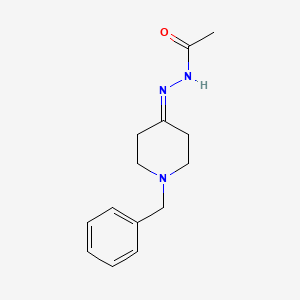 molecular formula C14H19N3O B5645856 N'-(1-Benzylpiperidin-4-ylidene)acetohydrazide 