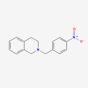 molecular formula C16H16N2O2 B5645876 2-[(4-nitrophenyl)methyl]-3,4-dihydro-1H-isoquinoline 