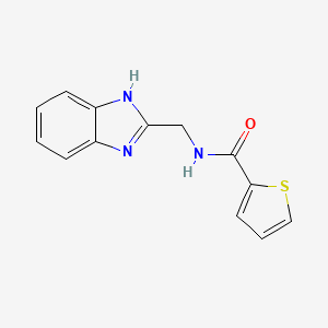 molecular formula C13H11N3OS B5645895 N-(1H-benzimidazol-2-ylmethyl)thiophene-2-carboxamide 